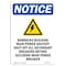 Signmission Safety Sign, OSHA Notice, 14" Height, Rigid Plastic, Barracks Building Sign With Symbol, Portrait OS-NS-P-1014-V-10296 - alternate 1